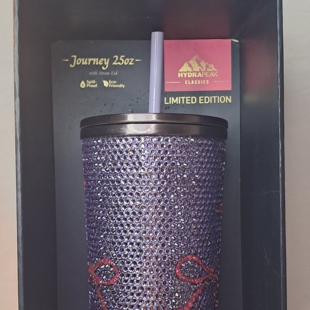 Hydrapeak classics limited edition bedazzled stainless steel tumbler . 25 oz